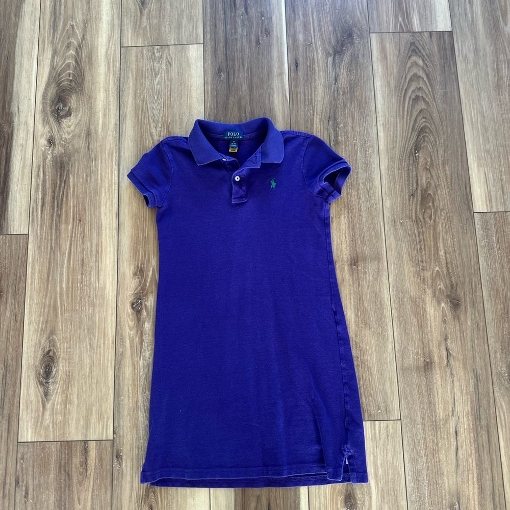 Polo Ralph Lauren Kids Purple Polo dress size medium (8-10)